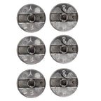 6Pcs 8mm Rotate Knob Zinc Alloy Control Knob Replacement for Kitchen Range Gas Stove Microwave Oven0°
