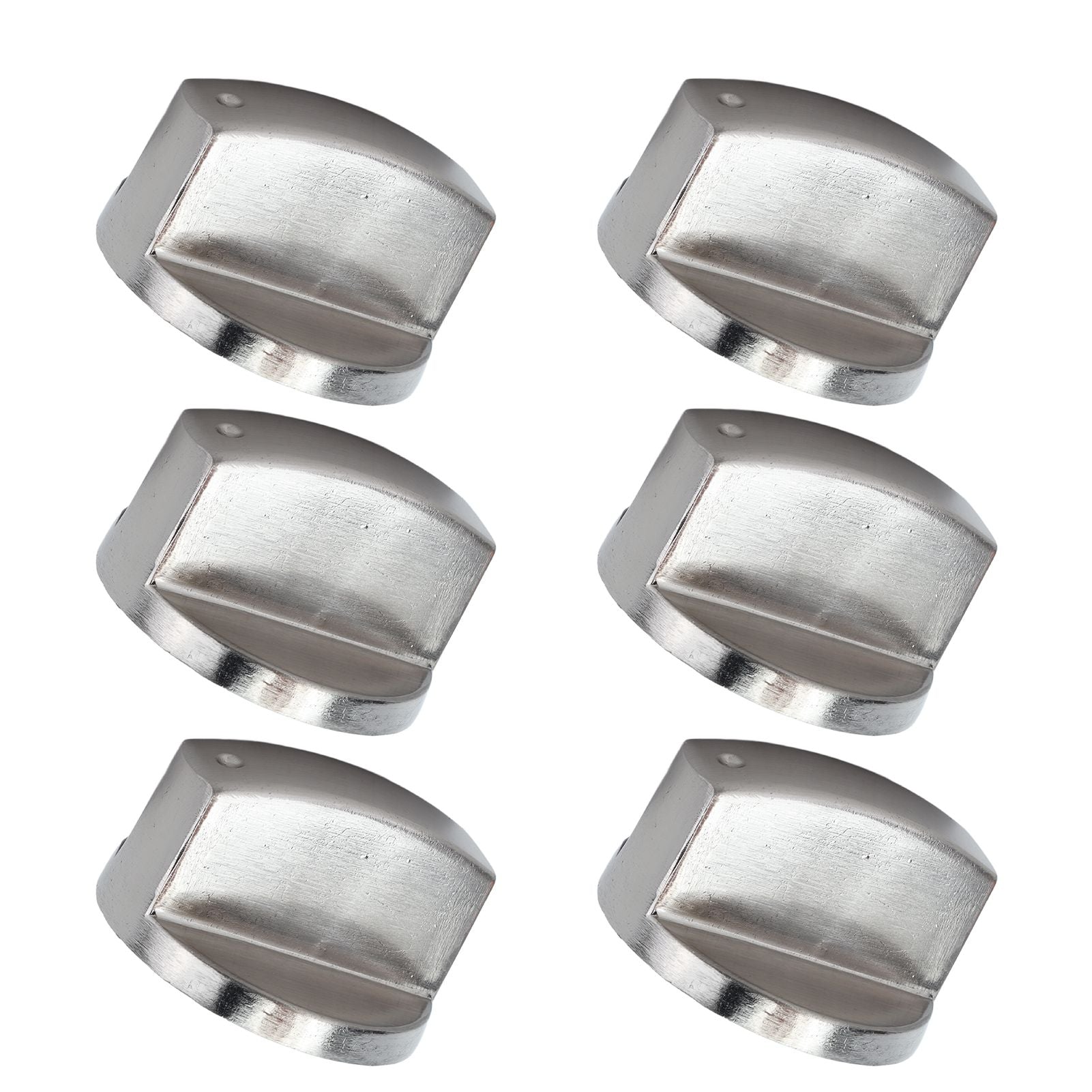 6Pcs 8mm Rotate Knob Zinc Alloy Control Knob Replacement for Kitchen Range Gas Stove Microwave Oven45°