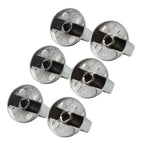6Pcs 8mm Rotate Knob Zinc Alloy Control Knob Replacement for Kitchen Range Gas Stove Microwave Oven45°