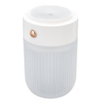 250ml Mini Air Humidifier USB Powered Colorful Lamp Humidifier for Car Office Living RoomWhite