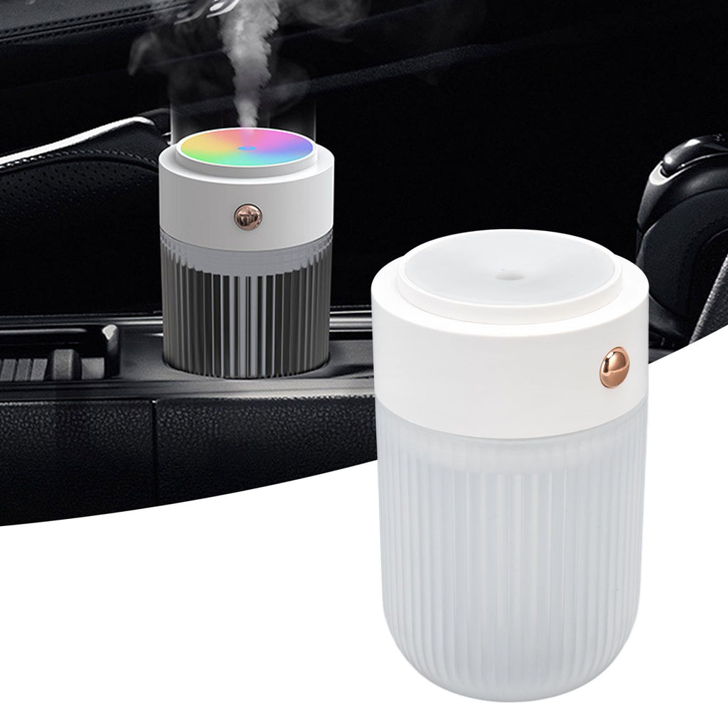 250ml Mini Air Humidifier USB Powered Colorful Lamp Humidifier for Car Office Living RoomWhite