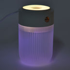250ml Mini Air Humidifier USB Powered Colorful Lamp Humidifier for Car Office Living RoomWhite