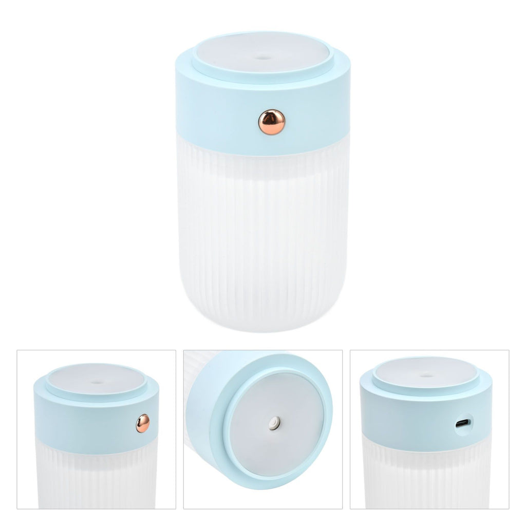 250ml Mini Air Humidifier USB Powered Colorful Lamp Humidifier for Car Office Living RoomBlue