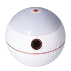 550ML Spherical Humidifier Mini Portable Star Projection Humidifier for Home Bedroom USB ChargingWhite