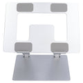 Laptop Stand Collapsible Aluminium Alloy Computer Riser Stand Silver Notebook Support Cooling Holder for Laptop Within 18in