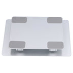 Laptop Stand Collapsible Aluminium Alloy Computer Riser Stand Silver Notebook Support Cooling Holder for Laptop Within 18in