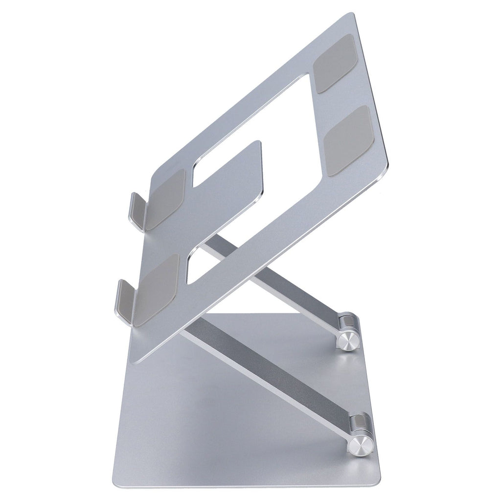 Laptop Stand Collapsible Aluminium Alloy Computer Riser Stand Silver Notebook Support Cooling Holder for Laptop Within 18in