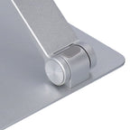 Laptop Stand Collapsible Aluminium Alloy Computer Riser Stand Silver Notebook Support Cooling Holder for Laptop Within 18in