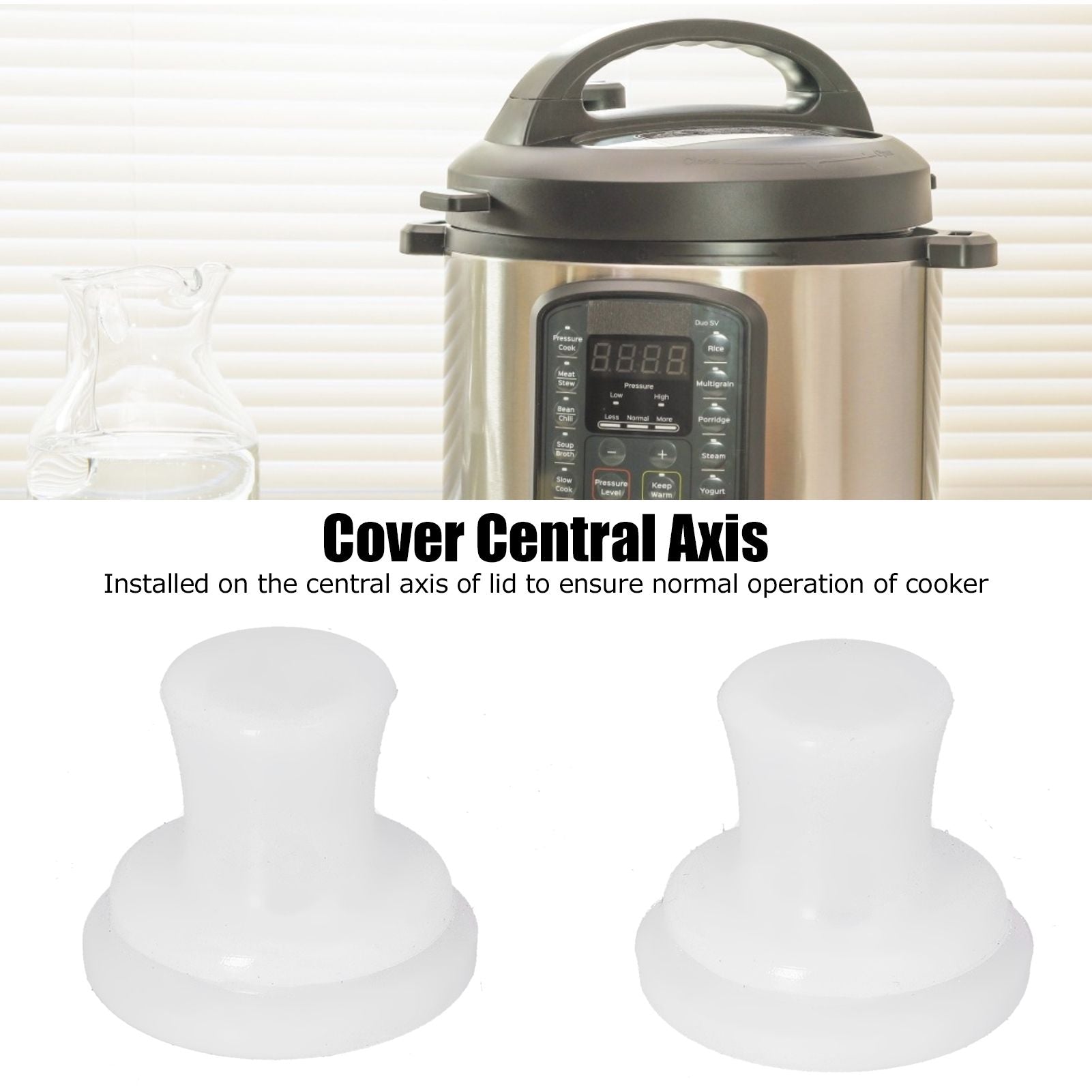 20PCS Pressure Cooker Inner Cover Accessory Universal Silicone Center Fixed Sealing Ring Plug Replacement