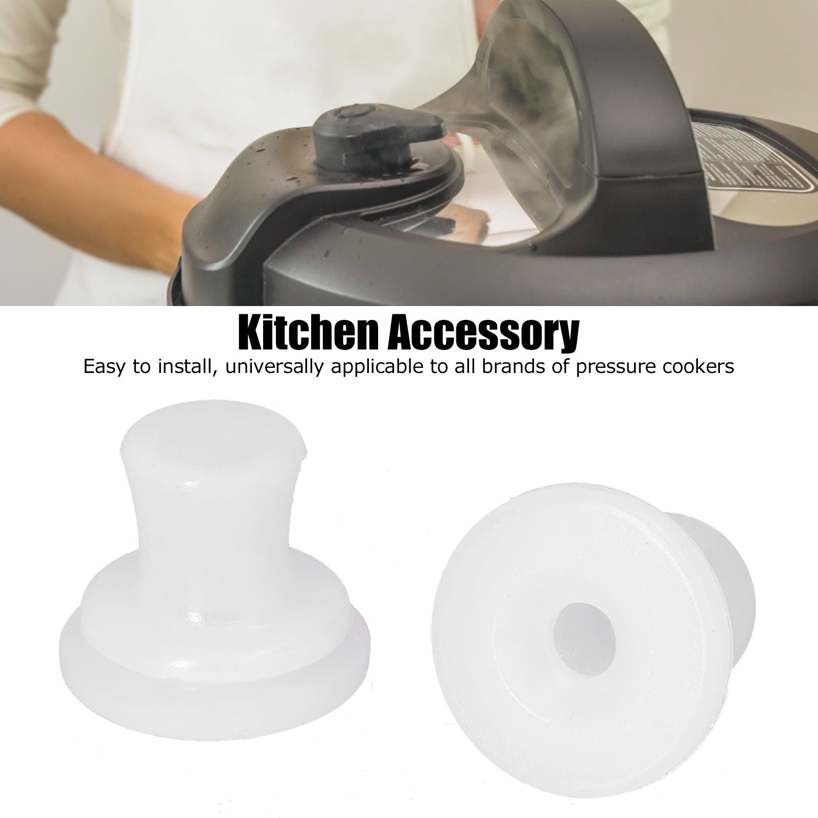 20PCS Pressure Cooker Inner Cover Accessory Universal Silicone Center Fixed Sealing Ring Plug Replacement