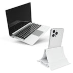 Laptop Stand ABS Notebook Computer Stand Automatic Adjustment Mobile Phone Holder Easy to Use and Stable for OfficeWhite