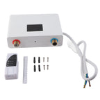 5500W Tankless Instant Electric Water Heater with Touch Panel Remote Control for Kitchen Bathroom 30‑55℃ 220VWhite