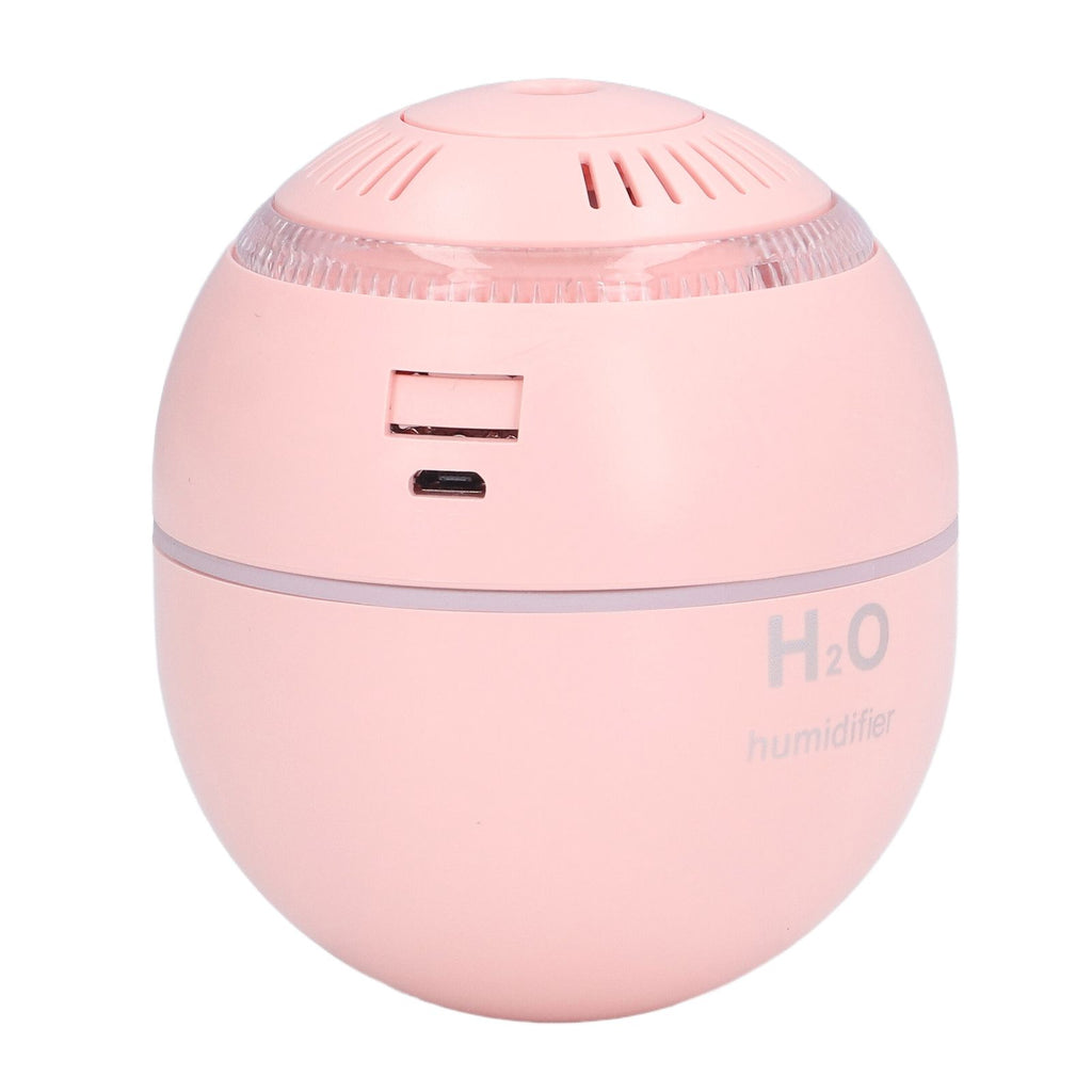 Household Ball Shaped Humidifier Colorful RGB Light Humidifier Mini Water Replenishing Air HumidifierPink
