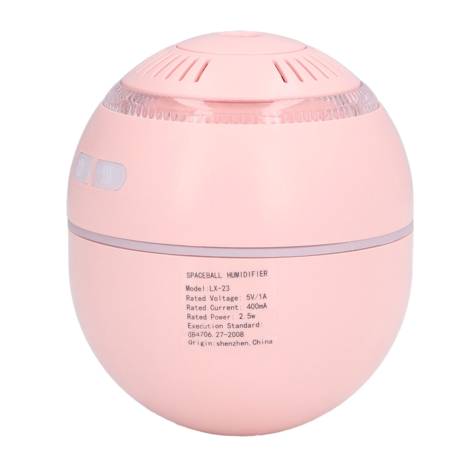 Household Ball Shaped Humidifier Colorful RGB Light Humidifier Mini Water Replenishing Air HumidifierPink