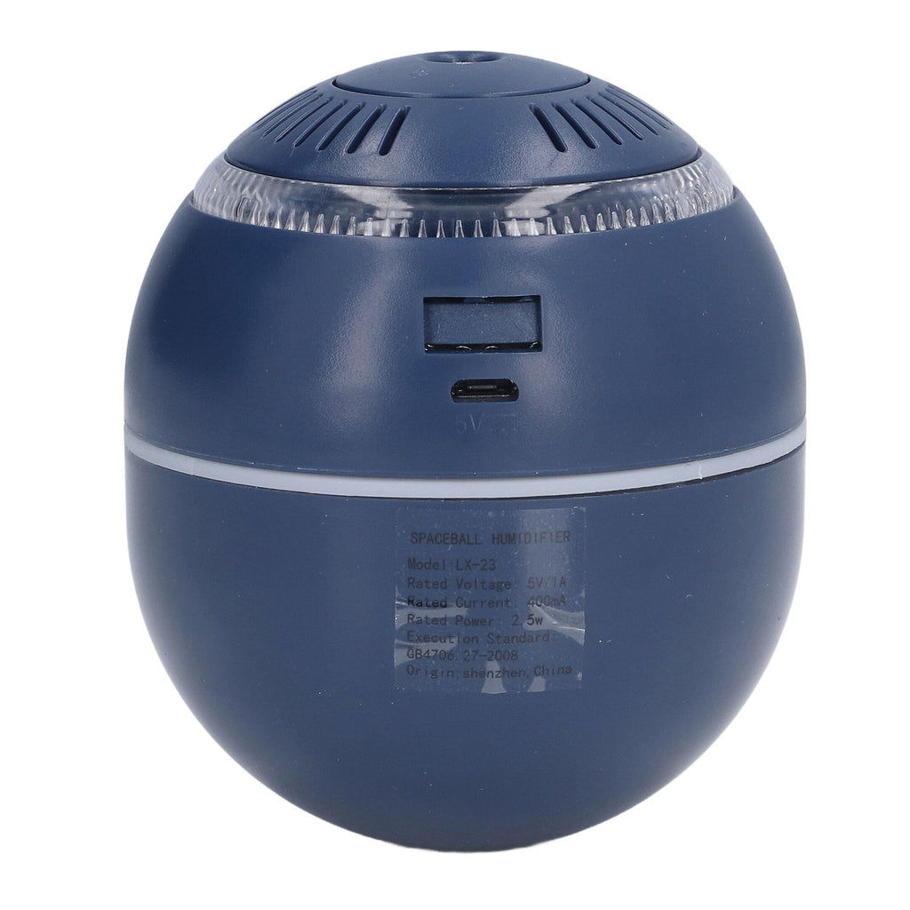 Household Ball Shaped Humidifier Colorful RGB Light Humidifier Mini Water Replenishing Air HumidifierBlue