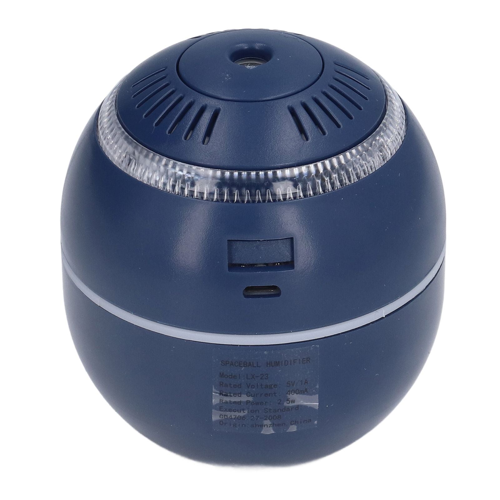 Household Ball Shaped Humidifier Colorful RGB Light Humidifier Mini Water Replenishing Air HumidifierBlue