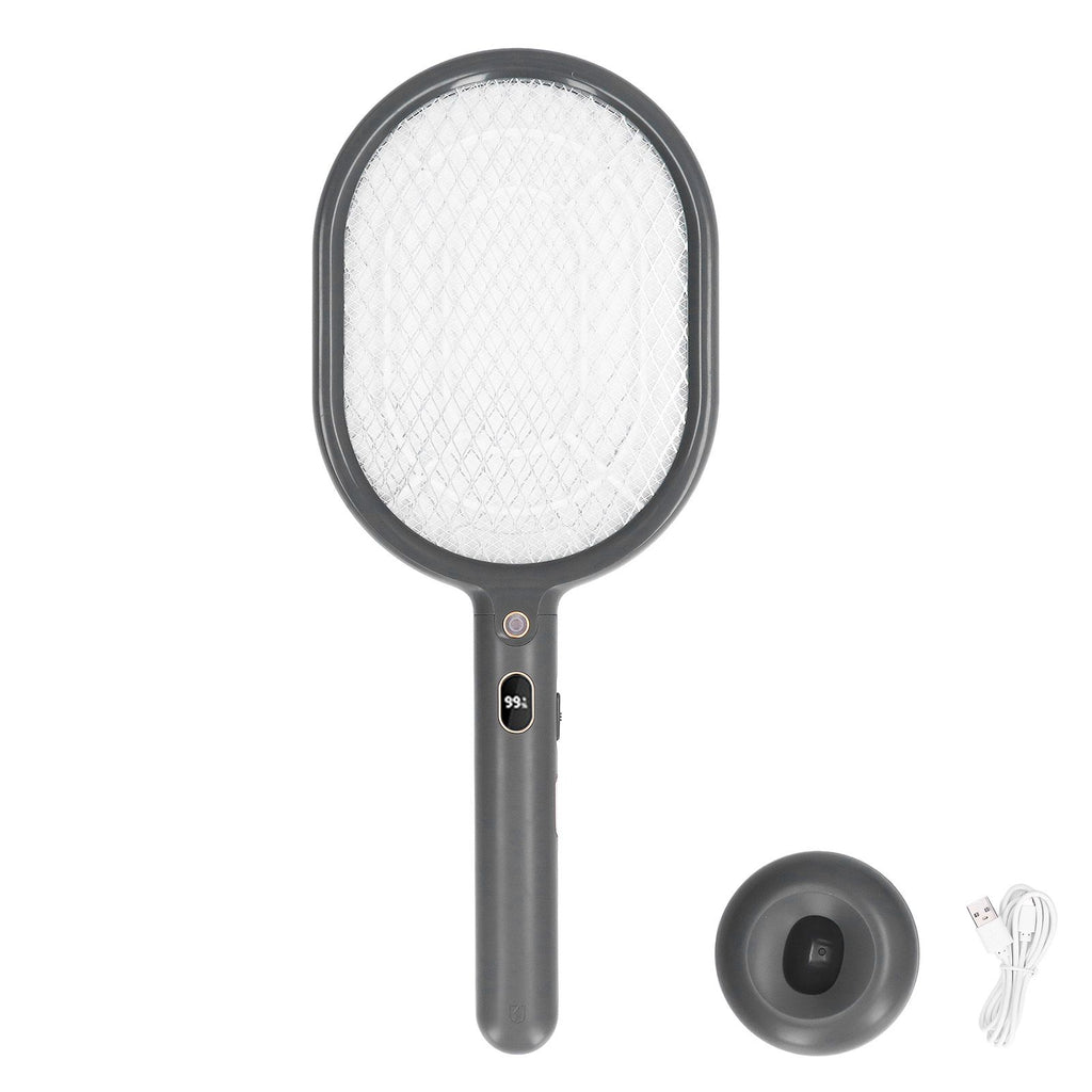 2 in 1 Electric Mosquito Swatter Ultraviolet LED Lights 3 Layer Mesh USB Rechargeable Mosquitoes Racket