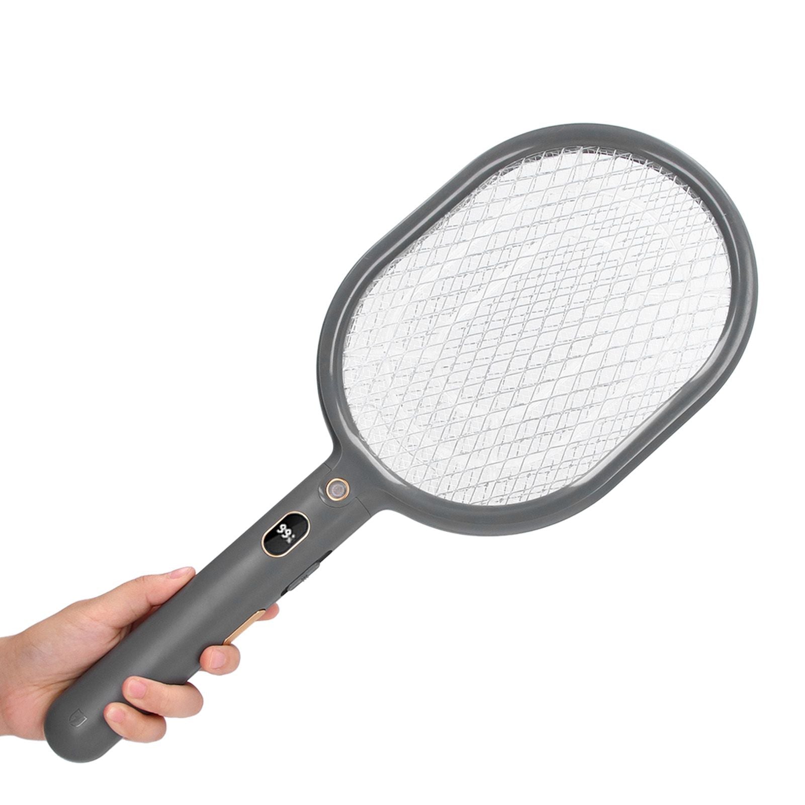 2 in 1 Electric Mosquito Swatter Ultraviolet LED Lights 3 Layer Mesh USB Rechargeable Mosquitoes Racket
