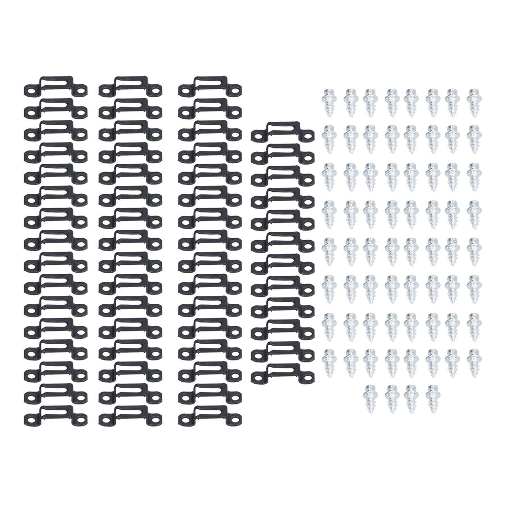 60 Set 2in 1 Furniture Concealed Connector Slide Buckle Fastener for Cabinet Wardrobe Combination AccessoriesHalf Pass