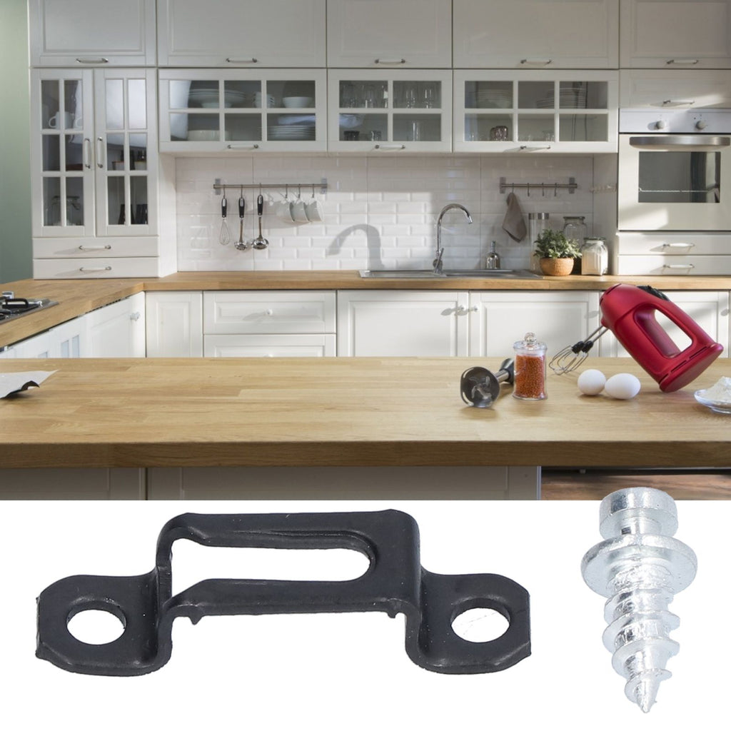60 Set 2in 1 Furniture Concealed Connector Slide Buckle Fastener for Cabinet Wardrobe Combination AccessoriesHalf Pass