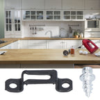 60 Set 2in 1 Furniture Concealed Connector Slide Buckle Fastener for Cabinet Wardrobe Combination AccessoriesHalf Pass