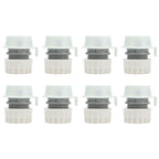 8Pcs Lock Type Faucet Quick Connector G1/2 Hose Faucet Coupling Adapter Fittings for Washing Machine
