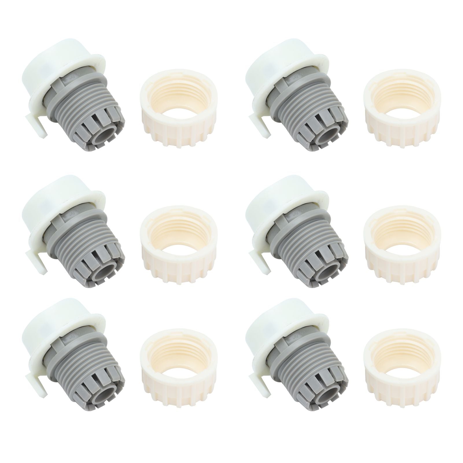 8Pcs Lock Type Faucet Quick Connector G1/2 Hose Faucet Coupling Adapter Fittings for Washing Machine
