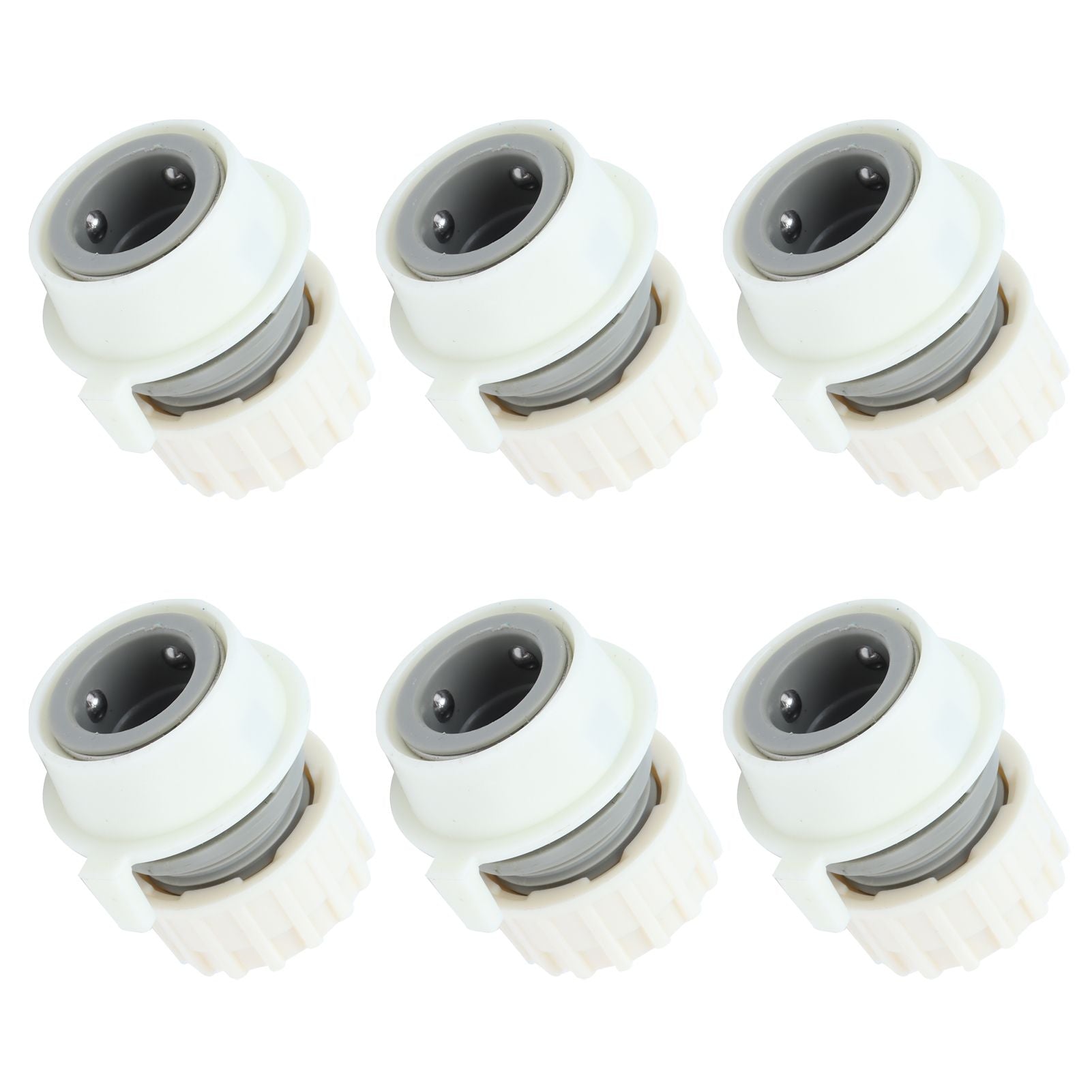 8Pcs Lock Type Faucet Quick Connector G1/2 Hose Faucet Coupling Adapter Fittings for Washing Machine