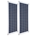 2x10W Solar Panels Kit with 30A Controller Photovoltaic Module USB 5V for RV Boat Emergency Charging