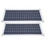 2x10W Solar Panels Kit with 30A Controller Photovoltaic Module USB 5V for RV Boat Emergency Charging