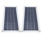 2x10W Solar Panels Kit with 30A Controller Photovoltaic Module USB 5V for RV Boat Emergency Charging