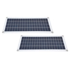 2x10W Solar Panels Kit with 30A Controller Photovoltaic Module USB 5V for RV Boat Emergency Charging