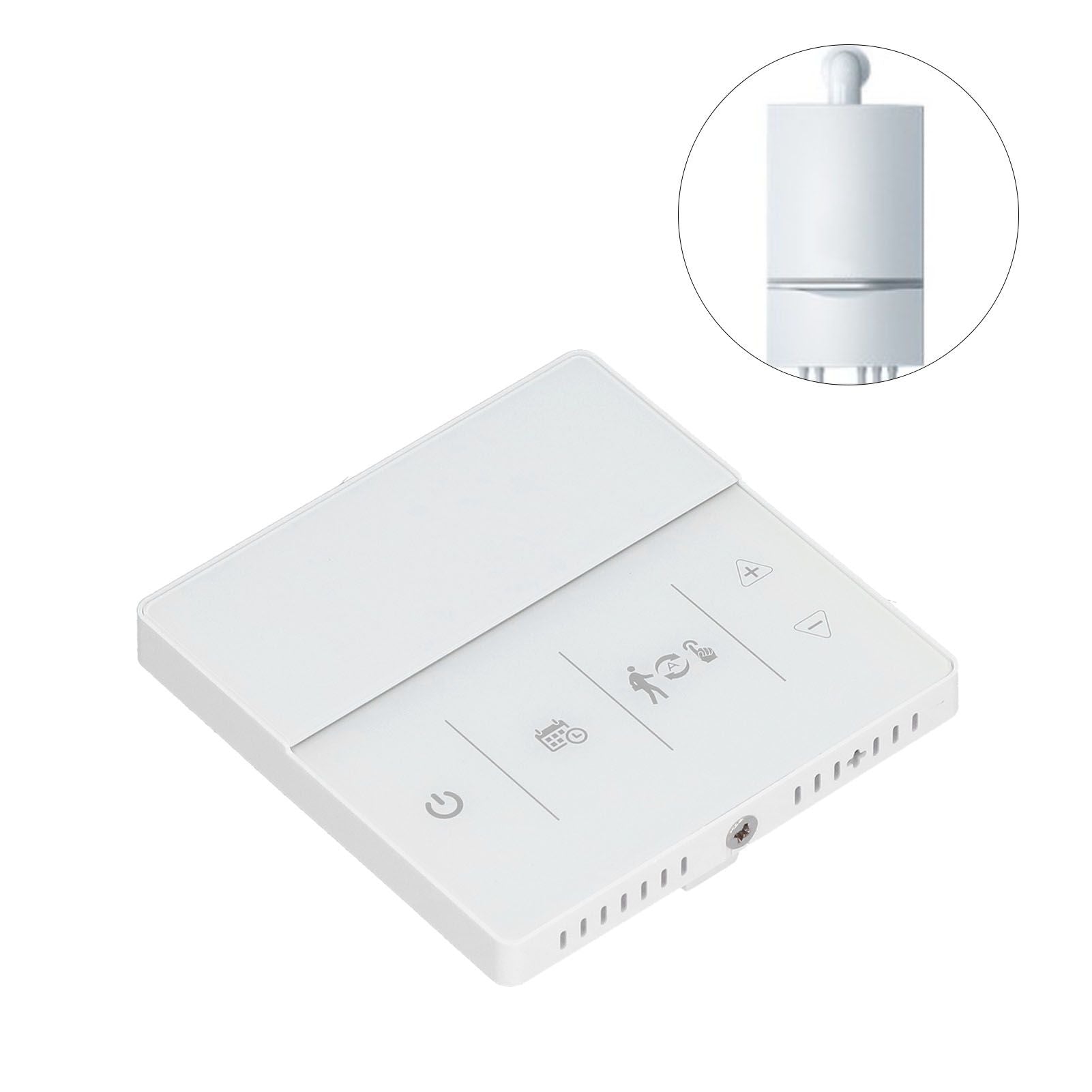 Smart Thermostat Weekly Programmable Voice Switch 10K Sensor Precise Temperature Control Boiler Thermostat for Home3A Connection Plumbing Wall Hung Boiler White 230V