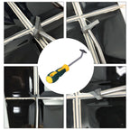 2Set Grout Removal Tool Stainless Steel Durable Efficient Portable Manual Grout Cleaner for Home Office