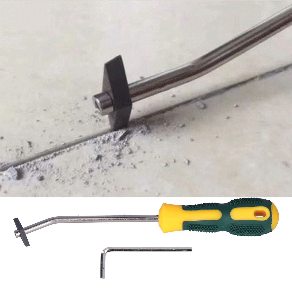 2Set Grout Removal Tool Stainless Steel Durable Efficient Portable Manual Grout Cleaner for Home Office