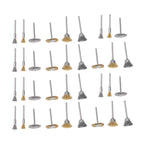 36PCs set Wire Polishing Wheel Pen Flat Bowl Shaped Steel Wire Wheel Brush Kit Accessories