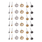36PCs set Wire Polishing Wheel Pen Flat Bowl Shaped Steel Wire Wheel Brush Kit Accessories