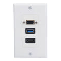 Audio Video Wall Socket 5 Gbps Embedded Installation Multimedia Port Composite Video Panel