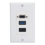 Audio Video Wall Socket 5 Gbps Embedded Installation Multimedia Port Composite Video Panel