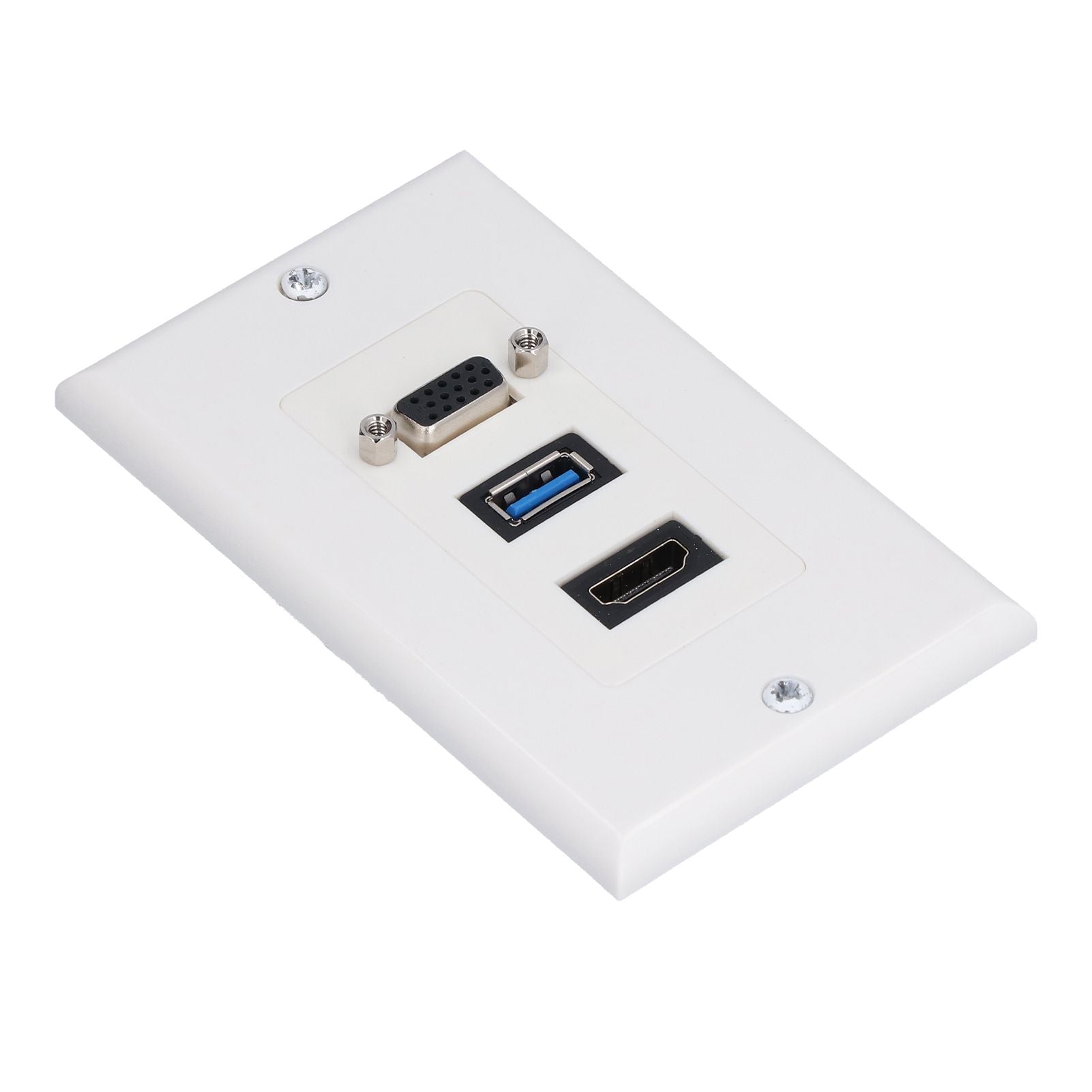 Audio Video Wall Socket 5 Gbps Embedded Installation Multimedia Port Composite Video Panel