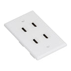 4 HD Multimedia Interface Wall Plate US Standard ABS Outlet Panel for AV Receiver Home Theater System