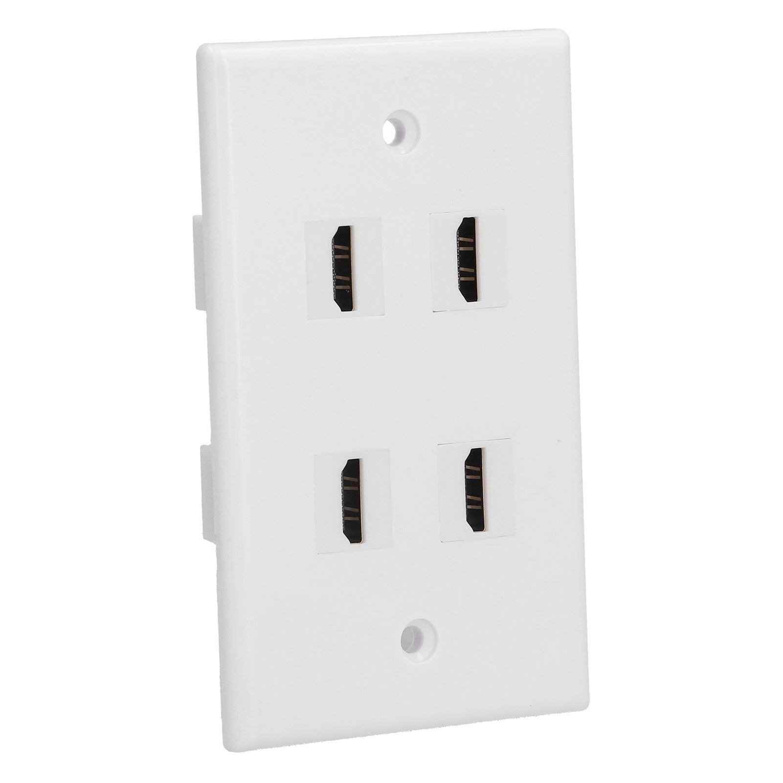 4 HD Multimedia Interface Wall Plate US Standard ABS Outlet Panel for AV Receiver Home Theater System