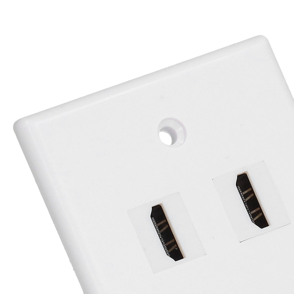 4 HD Multimedia Interface Wall Plate US Standard ABS Outlet Panel for AV Receiver Home Theater System