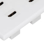 4 HD Multimedia Interface Wall Plate US Standard ABS Outlet Panel for AV Receiver Home Theater System