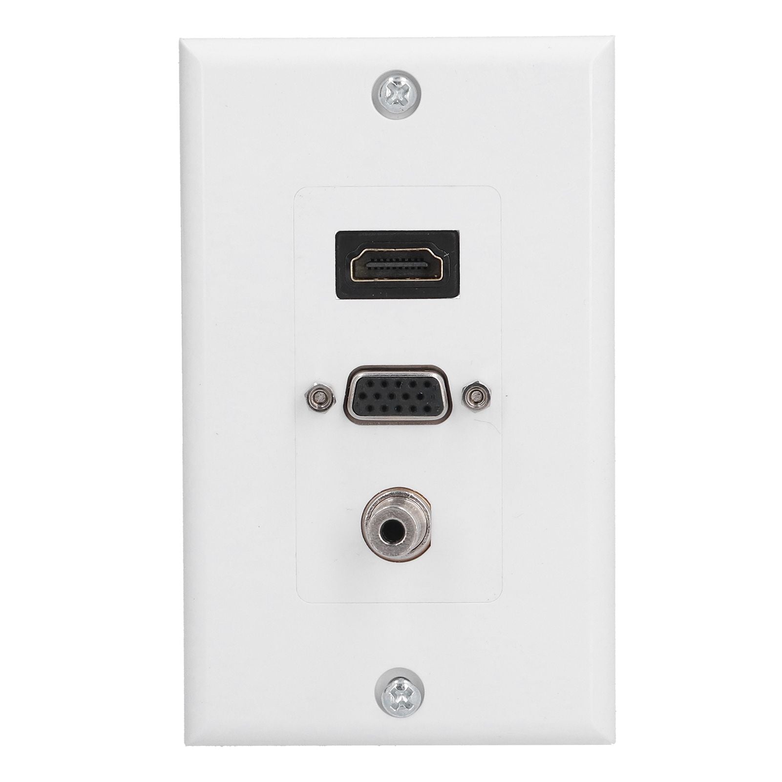 Audio Video Wall Socket 3.5mm F Connector Multimedia Port Wear Resistant Composite Video Panel