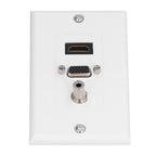 Audio Video Wall Socket 3.5mm F Connector Multimedia Port Wear Resistant Composite Video Panel