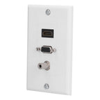 Audio Video Wall Socket 3.5mm F Connector Multimedia Port Wear Resistant Composite Video Panel