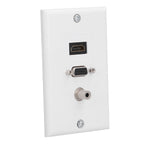 Audio Video Wall Socket 3.5mm F Connector Multimedia Port Wear Resistant Composite Video Panel