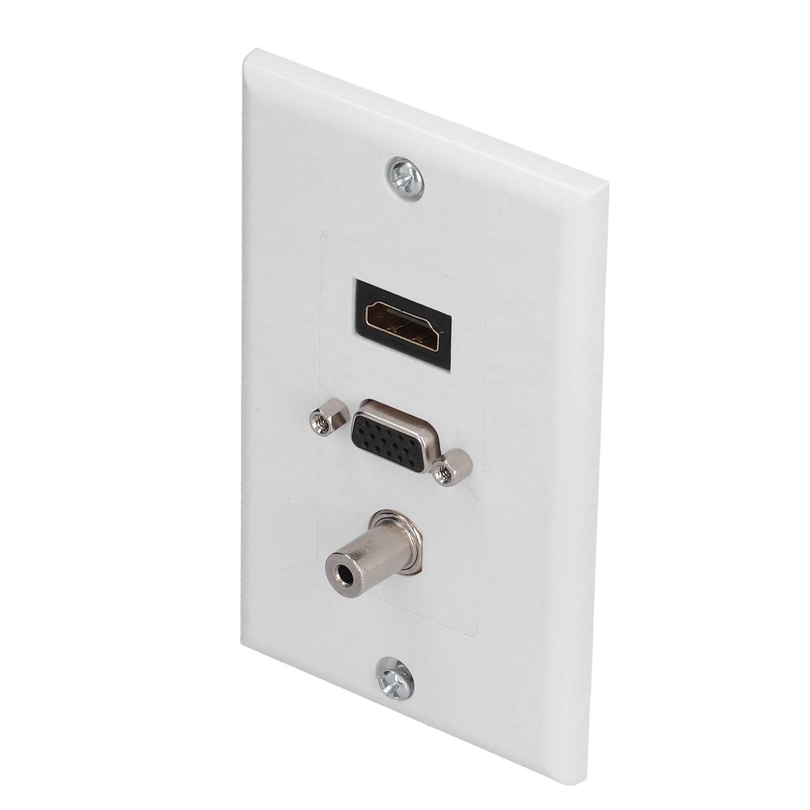 Audio Video Wall Socket 3.5mm F Connector Multimedia Port Wear Resistant Composite Video Panel