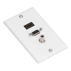 Audio Video Wall Socket 3.5mm F Connector Multimedia Port Wear Resistant Composite Video Panel